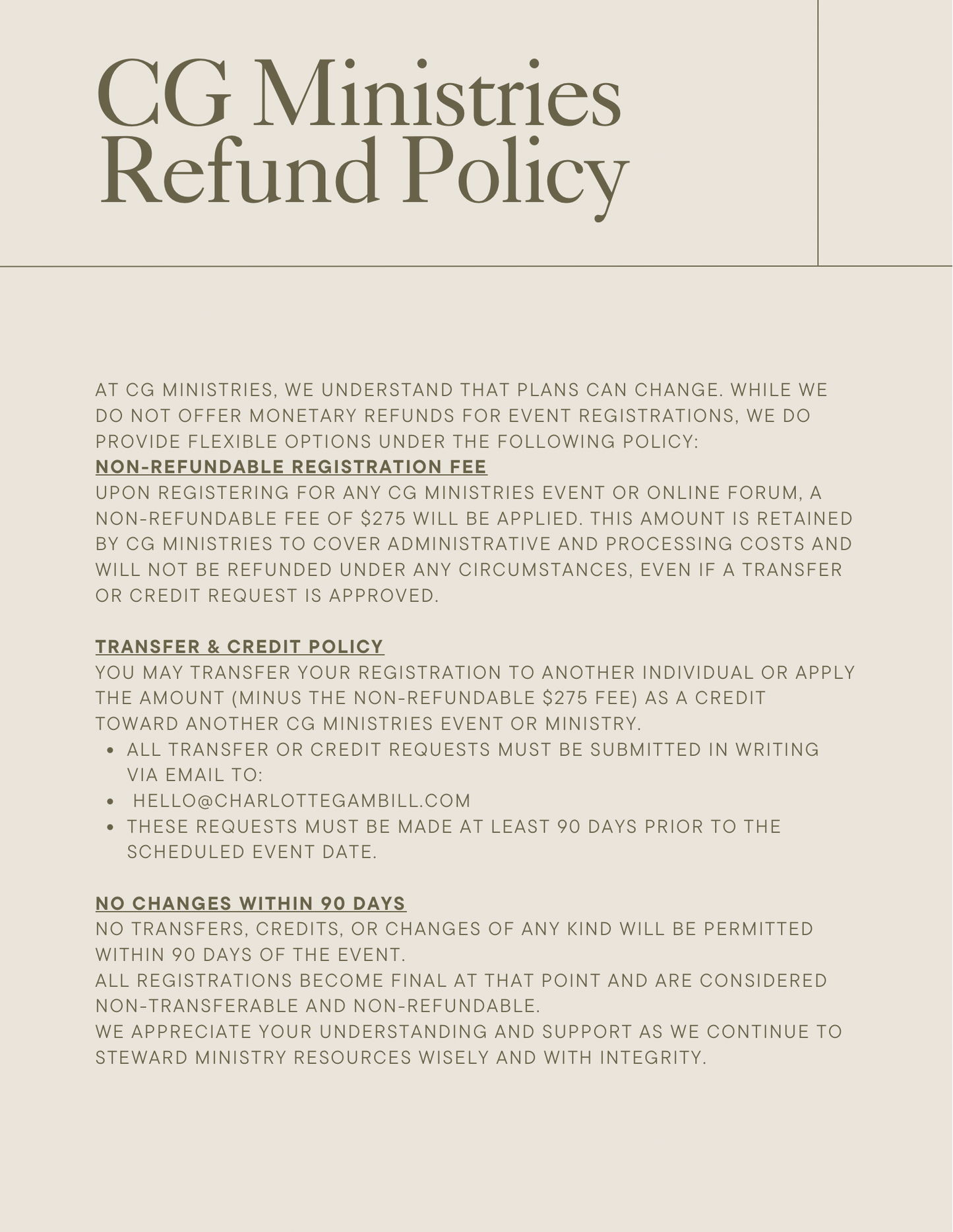 The Collective Getaway | 2026 - PAY IN FULL