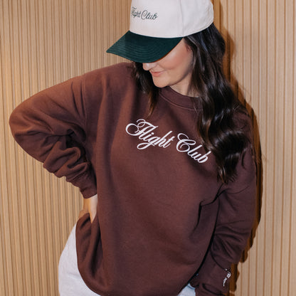 Flight Club Crewneck | Brown